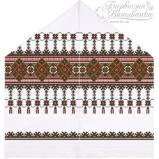 ТР477дн4599k Барвиста вишиванка Набір для вишивки бісером - Рушник під Коровай 48х170 (домоткане полотно, білий)