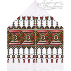 ТР478пн3099k Барвиста вишиванка Набір для вишивки бісером - Рушник для Весільних Ікон 28х120 (габардин, білий)