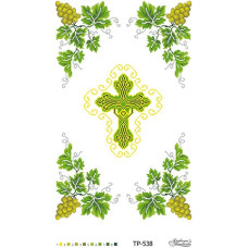 ТР538дн3250k Барвиста вишиванка Набір для вишивки бісером - Спасівський рушник 32x50 см (домоткане полотно, білий)