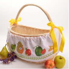 ТР543пн1773i Барвиста вишиванка Набір для вишивки друкованим хрестиком - Спасівська спідничка-стрічка 17,5x73 см (габардин)