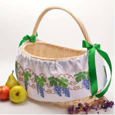 ТР545пн1773i Барвиста вишиванка Набір для вишивки друкованим хрестиком - Спасівська спідничка-стрічка 17,5x73 см (габардин)