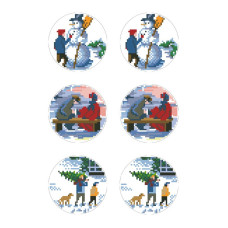 ТР584пн2133k Барвиста вишиванка Набір для вишивки бісером - Іграшка Ковзанка 21x33 (габардин)