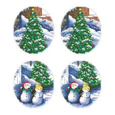 ТР590ан2933k Барвиста вишиванка Набір для вишивки бісером - Іграшка Напередодні свята 29x33 (атлас)