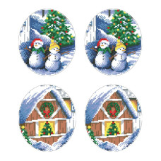 ТР591пн2933k Барвиста вишиванка Набір для вишивки бісером - Іграшка Напередодні свята 29x33 (габардин)