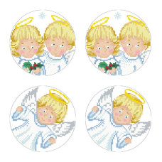 ТР599пн3030k Барвиста вишиванка Набір для вишивки бісером - Іграшка Ангелики 30x30 (габардин)