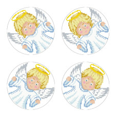 ТР600ан3030k Барвиста вишиванка Набір для вишивки бісером - Іграшка Ангелики 30x30 (атлас)