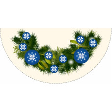 ТР614аМ7070k Барвиста вишиванка Набір для вишивки бісером - Пошита спідничка під ялинку Чарівний настрій 70 см (атлас, бежевий) ТР614аМ7070k Барвиста вишиванка Набір для вишивки бісером - Пошита спідничка під ялинку Чарівний настрій 70 см (атлас, бежевий)