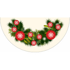 ТР622аМ7070k Барвиста вишиванка Набір для вишивки бісером - Пошита спідничка під ялинку Святковий настрій 70 см (атлас, бежевий) ТР622аМ7070k Барвиста вишиванка Набір для вишивки бісером - Пошита спідничка під ялинку Святковий настрій 70 см (атлас, бежевий)