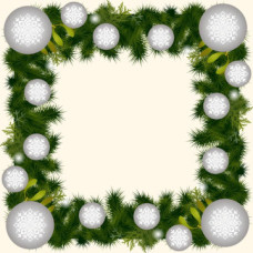 ТР640аМ5252k Барвиста вишиванка Набір для вишивки бісером - Новорічна скатертина Казковий настрій 80х80 (атлас, бежевий)