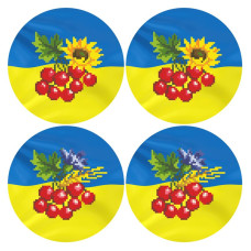 ТР657ан3131k Барвиста вишиванка Набір для вишивки бісером - Іграшка З Україною в серці 31x31 (атлас)