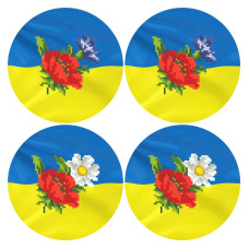 ТР659пн3131i Барвиста вишиванка Набір для вишивки друкованим хрестиком - З Україною в серці  23x34 см, (схема на габардині)