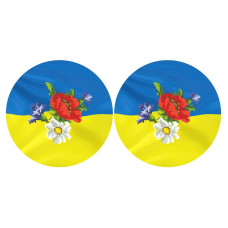 ТР678ан3718i Барвиста вишиванка Набір для вишивки друкованим хрестиком - З Україною в серці 23x34 см, (схема на атласі)