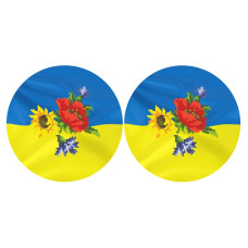 ТР679пн3718i Барвиста вишиванка Набір для вишивки друкованим хрестиком - З Україною в серці  23x34 см, (схема на габардині)