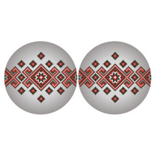 ТР682пн3718k Барвиста вишиванка Набір для вишивки бісером - Іграшка Українські візерунки 37x18 (габардин)