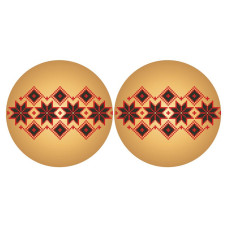 ТР688пн3718k Барвиста вишиванка Набір для вишивки бісером - Іграшка Українські візерунки 37x18 (габардин)