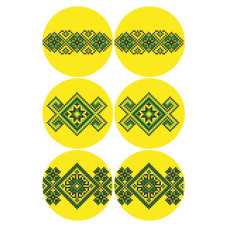 ТР692пн2334k Барвиста вишиванка Набір для вишивки бісером - Іграшка Українські візерунки 23x34 (габардин)