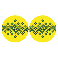 ТР694пн3718k Барвиста вишиванка Набір для вишивки бісером - Іграшка Українські візерунки 37x18 (габардин)