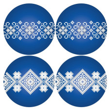 ТР699ан3131k Барвиста вишиванка Набір для вишивки бісером - Іграшка Українські візерунки 31x31 (атлас)