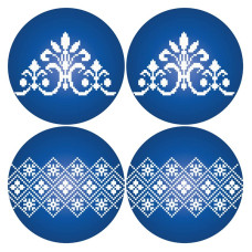 ТР702ан3131k Барвиста вишиванка Набір для вишивки бісером - Іграшка Українські візерунки 31x31 (атлас)