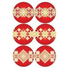 ТР704ан2334k Барвиста вишиванка Набір для вишивки бісером - Іграшка Українські візерунки 23x34 (атлас)