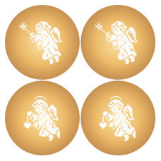 ТР716пн3131k Барвиста вишиванка Набір для вишивки бісером - Іграшка Ангелики 31x31 (габардин)