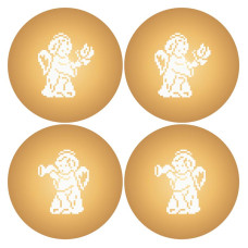 ТР717пн3131k Барвиста вишиванка Набір для вишивки бісером - Іграшка Ангелики 31x31 (габардин)