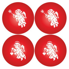 ТР726пн3131k Барвиста вишиванка Набір для вишивки бісером - Іграшка Ангелики 31x31 (габардин)