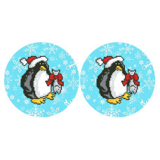 ТР744ан3718k Барвиста вишиванка Набір для вишивки бісером - Іграшка Різдвяний настрій 37x18 (атлас)