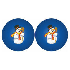 ТР745ан3718k Барвиста вишиванка Набір для вишивки бісером - Іграшка Різдвяний настрій 37x18 (атлас)