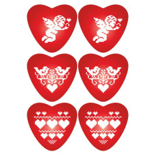 ТР746ан2333k Барвиста вишиванка Набір для вишивки бісером або нитками - Валентинка Вишиванка Романтичний настрій 23x33 см (атлас)