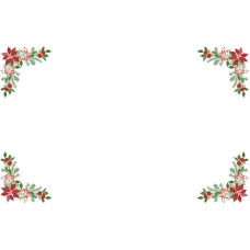 ТР783аБ9999k Барвиста вишиванка Набір для вишивки бісером - скатертини Різдвяна 220х150 (атлас, білий)