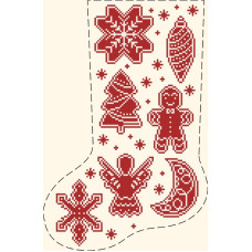 ТР878аМ2335k Барвиста вишиванка Набір для вишивки бісером - Непошитий чобіток Новорічні прикраси 23x35 см (атлас, колір бежевий) ТР878аМ2335k Барвиста вишиванка Набір для вишивки бісером - Непошитий чобіток Новорічні прикраси 23x35 см (атлас, колір бежевий)