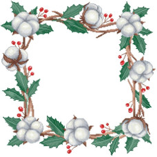 ТР883пБ5050 Барвиста вишиванка Заготовка для вишивки бісером або нитками - Скатертина Зимова ніжність 75х75 см (схема на габардині колір білий) ТР883пБ5050 Барвиста вишиванка Заготовка для вишивки бісером або нитками - Скатертина Зимова ніжність 75х75 см (схема на габардині колір білий)