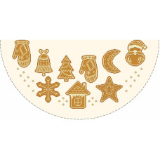 ТР892аМ7070k Барвиста вишиванка Набір для вишивки бісером - Пошита спідничка під ялинку Смаколики Різдва 70x70 см (атлас, колір бежевий) ТР892аМ7070k Барвиста вишиванка Набір для вишивки бісером - Пошита спідничка під ялинку Смаколики Різдва 70x70 см (атлас, колір бежевий)