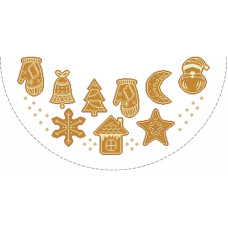 ТР892пБ7070k Барвиста вишиванка Набір для вишивки бісером - Пошита спідничка під ялинку Смаколики Різдва 70x70 см (габардин, колір білий) ТР892пБ7070k Барвиста вишиванка Набір для вишивки бісером - Пошита спідничка під ялинку Смаколики Різдва 70x70 см (габардин, колір білий)