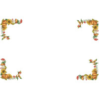 ТР896аБ9999i Барвиста вишиванка Набір для вишивки друкованим хрестиком - Скатертина Осінній оберіг 150x220 см (атлас)