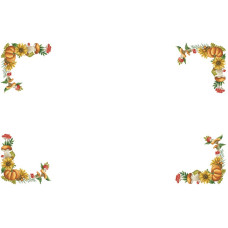 ТР896пБ9999 Барвиста вишиванка Заготовка для вишивки бісером або нитками - Скатертина Осінній оберіг 120x190 см (габардин)