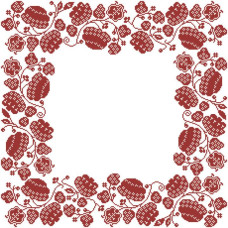 ТР914аБ5050i Барвиста вишиванка Набір для вишивки друкованим хрестиком - Скатертина Родинне коло 80х80 см (атлас)