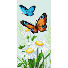 TS74 Літні метелики, 37х73 см. Quick Tapestry. Набір для вишивки пряжею гобеленовим стібком по канві з малюнком