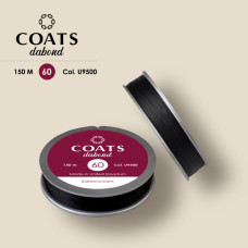 U9500/150-60 Coats Нитка для бісеру Dabond 60, 150 м, чорний, форма шайба