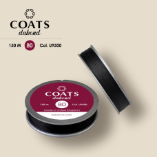 U9500/150-80 Coats Нитка для бісеру Dabond 80, 150 м, чорний, форма шайба