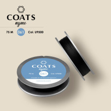 U9500/75-061 Coats Нитка для бісеру Nymo 061, 75 м, чорний, форма шайба