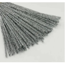 В-003 Чарівна Мить Синельний дріт 6x300 мм - срібний люрекс (в упаковці 150 шт) В-003 Чарівна Мить Синельний дріт 6x300 мм - срібний люрекс (в упаковці 150 шт)