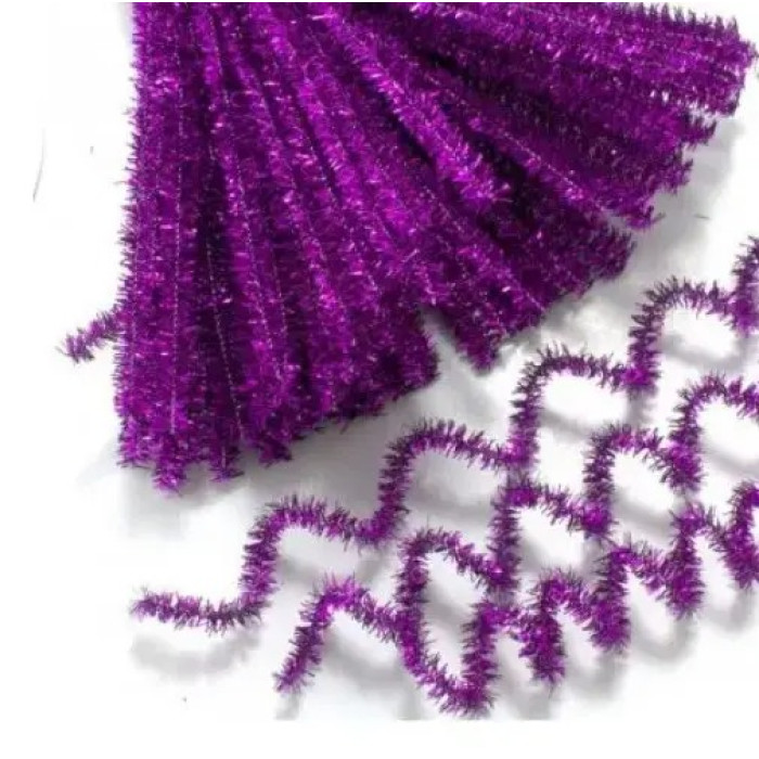 В-008 Чарівна Мить Синельний дріт 6x300 мм - фіолетовий люрекс (в упаковці 150 шт) В-008 Чарівна Мить Синельний дріт 6x300 мм - фіолетовий люрекс (в упаковці 150 шт)