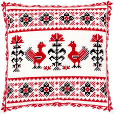 V534 Чарівниця Набір для вишивки гобеленом - Подушка Родинний оберіг 40x40 см (схема на канві)
