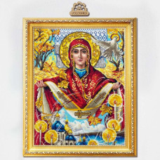 VC_023 Voloshka Набір для вишивка рахунковим хрестиком - Ікона Свята Покрова 27x36 см, Aida 16 ct