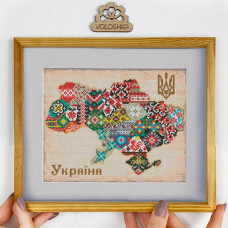 VC_032 Мапа України. Voloshka. Набір для вишивки хрестом