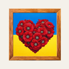 VD_SA_001 Voloshka Набір для вишивки рахунковим хрестиком - Квіткове серце 24x21 см, на Aida 16 (канва з фоном) VD_SA_001 Voloshka Набір для вишивки рахунковим хрестиком - Квіткове серце 24x21 см, на Aida 16 (канва з фоном)