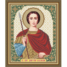 VIA4170 Святий Великомученик Дмитрій Солунський. ArtSolo. Схема на тканині для вишивання бісером