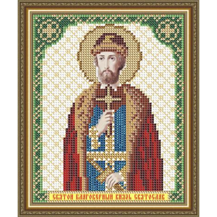 VIA5174 Святий Благовірний Князь Святослав. ArtSolo. Схема на тканині для вишивання бісером